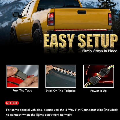 🔥Hot Sale 49% OFF - 60-Inch LED Tailgate Light Bar Strip✨Universal Fit for Trucks, SUVs & Cars