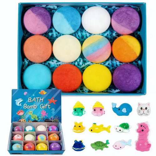 🔥LAST DAY 49% OFF - 🛁 Natural Bath Bombs for Kids with Mega Bubbles & Surprise Inside 🥚✨