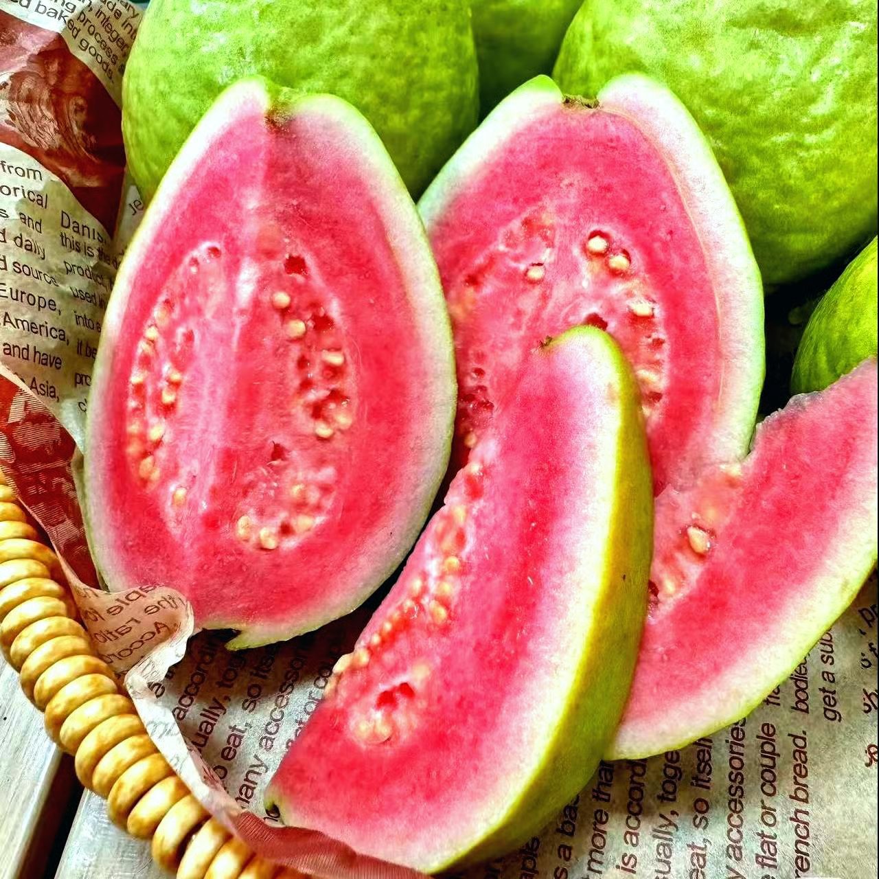 🌿 (New Harvest) Organic Pink Guava Seeds | 🔥Pre-Primed for High Germination (99% Germination)