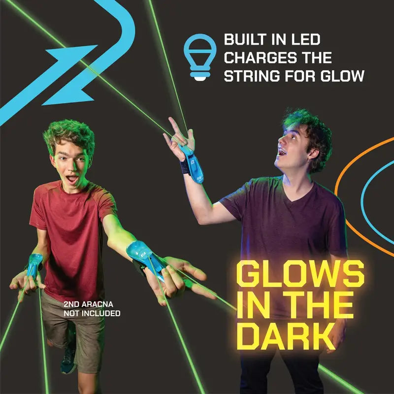 🎉 World's First Glowing String-Launching Webshooter · Ignite Your Superhero Dream! 🕷️✨