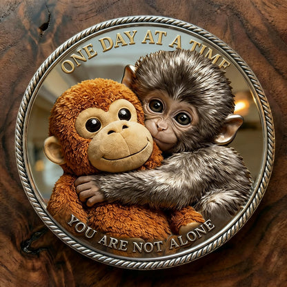 🐵3D Viral Punch Monkey Keychain with Gifts Coin💕- Emotional Gift for Animal Lovers, Family, Friends, Loved Ones🎁