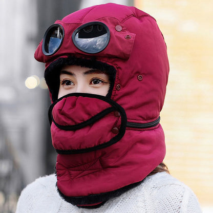 🎁2026 New Arrivals 50% OFF💥Unisex Winter Thermal Hat with Glasses