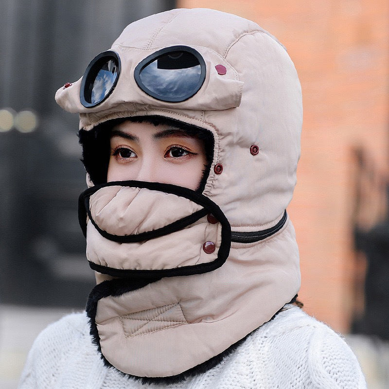 🎁2026 New Arrivals 50% OFF💥Unisex Winter Thermal Hat with Glasses