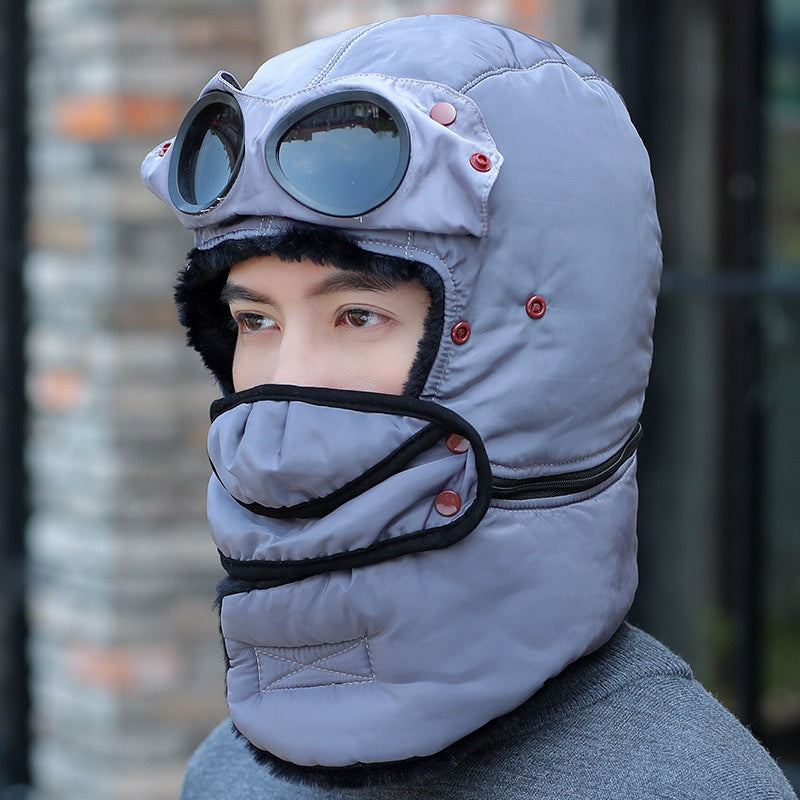 🎁2026 New Arrivals 50% OFF💥Unisex Winter Thermal Hat with Glasses