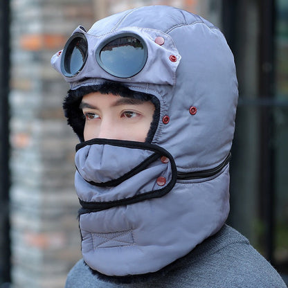 🎁2026 New Arrivals 50% OFF💥Unisex Winter Thermal Hat with Glasses